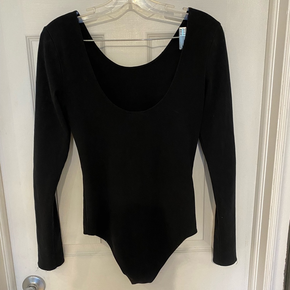 Wilfred free long sleeve black bodysuit